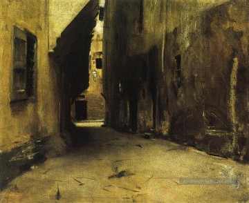 John Singer Sargent œuvres - Une rue à Venise2 paysage John Singer Sargent